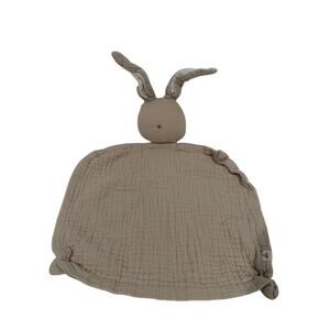 Mikito Organic Baby Muslin Baby Lovey Bunny Brown Security Blanket Toy Amazon